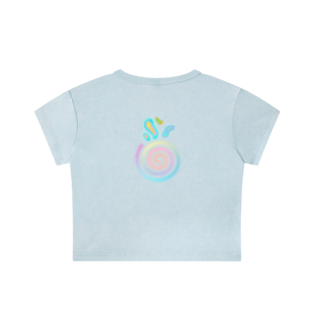 "AEROSOL" Fitted Crop Top