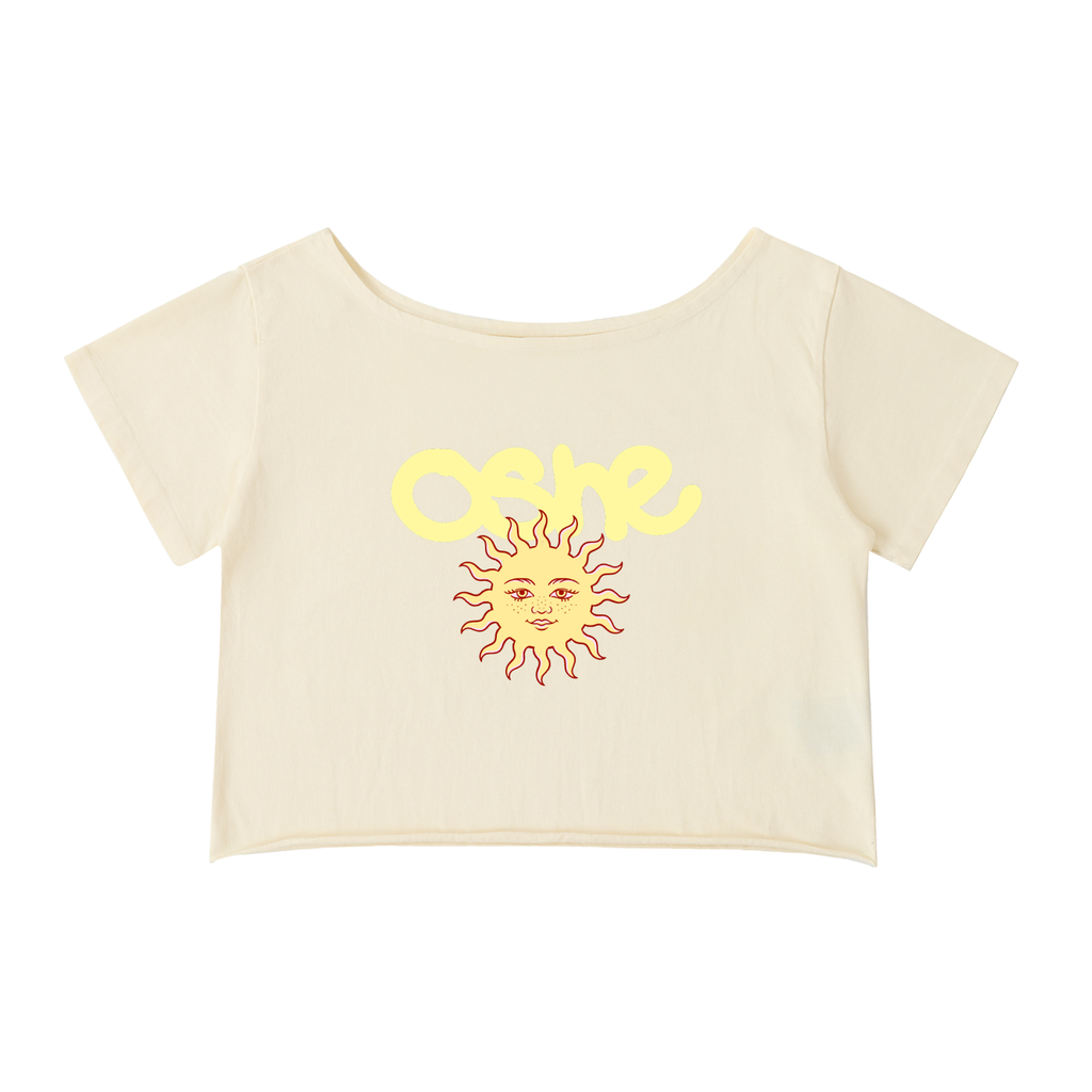 "SUN" Loose Crop T-Shirt