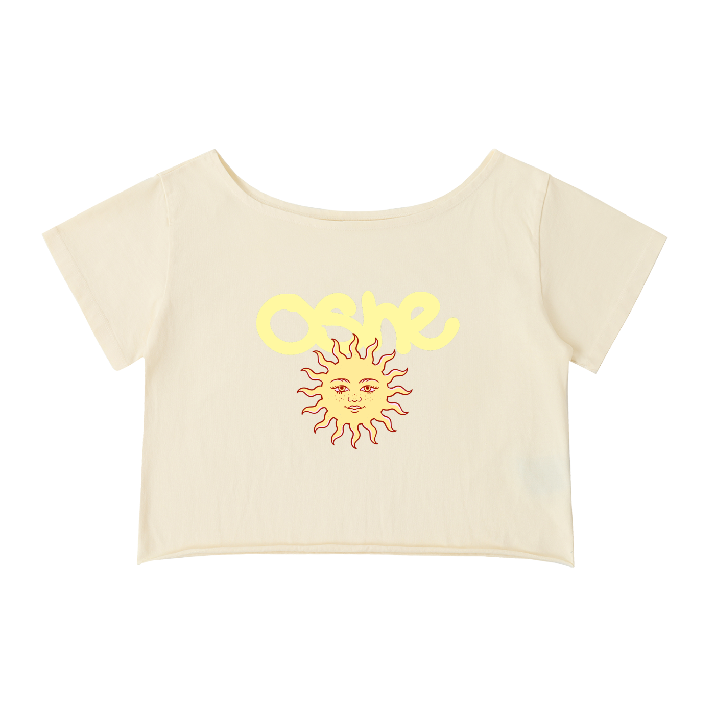 "SUN" Loose Crop T-Shirt
