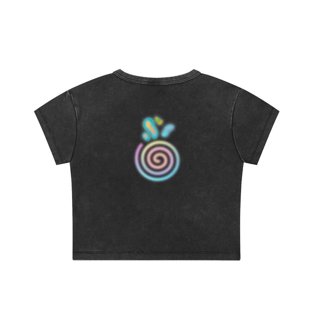 "AEROSOL" Fitted Crop Top