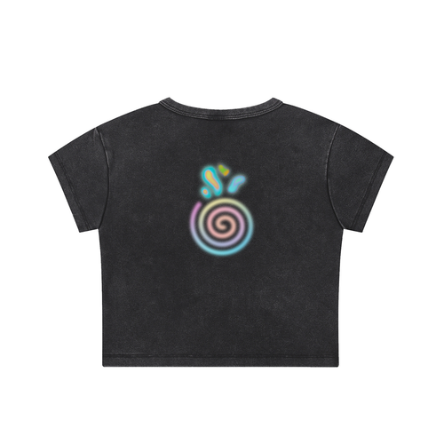 "AEROSOL" Fitted Crop Top