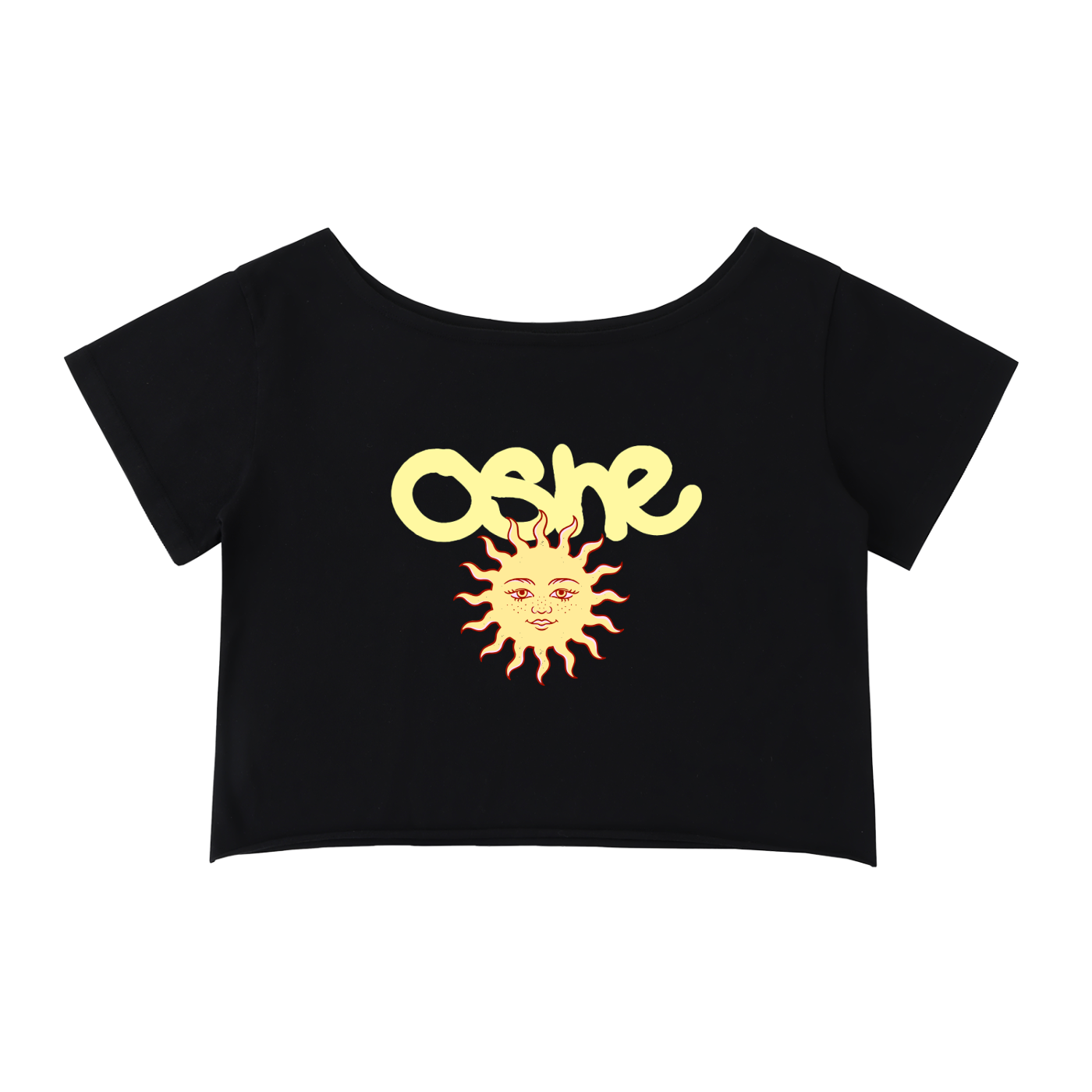 "SUN" Loose Crop T-Shirt